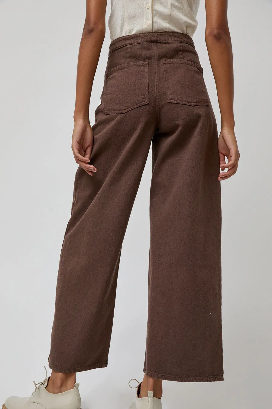 Zii Ropa Renee Pant in Washed Brown sold by No. 6 product image thumbnail 5
