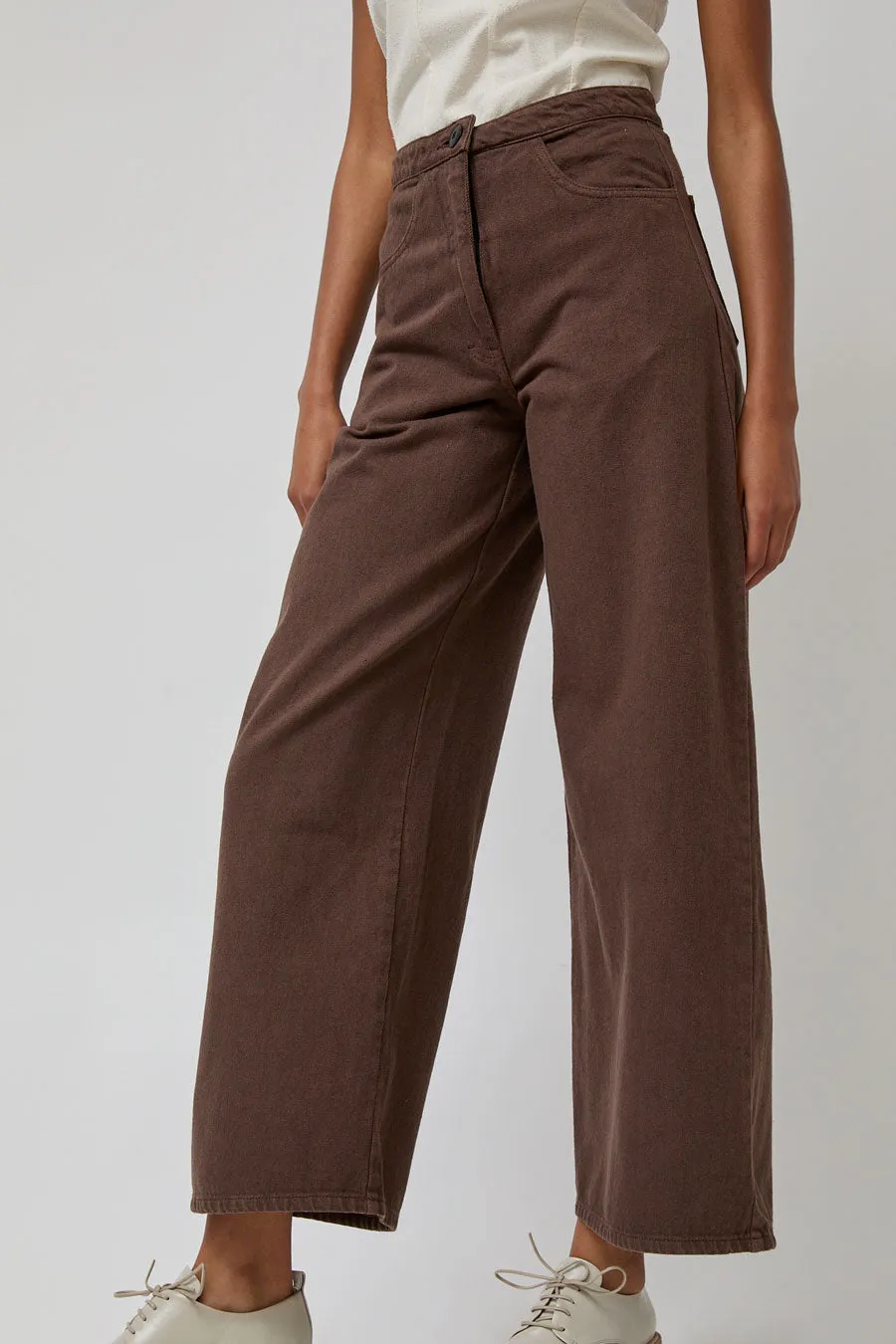 Zii Ropa Renee Pant in Washed Brown sold by No. 6 product image thumbnail 3