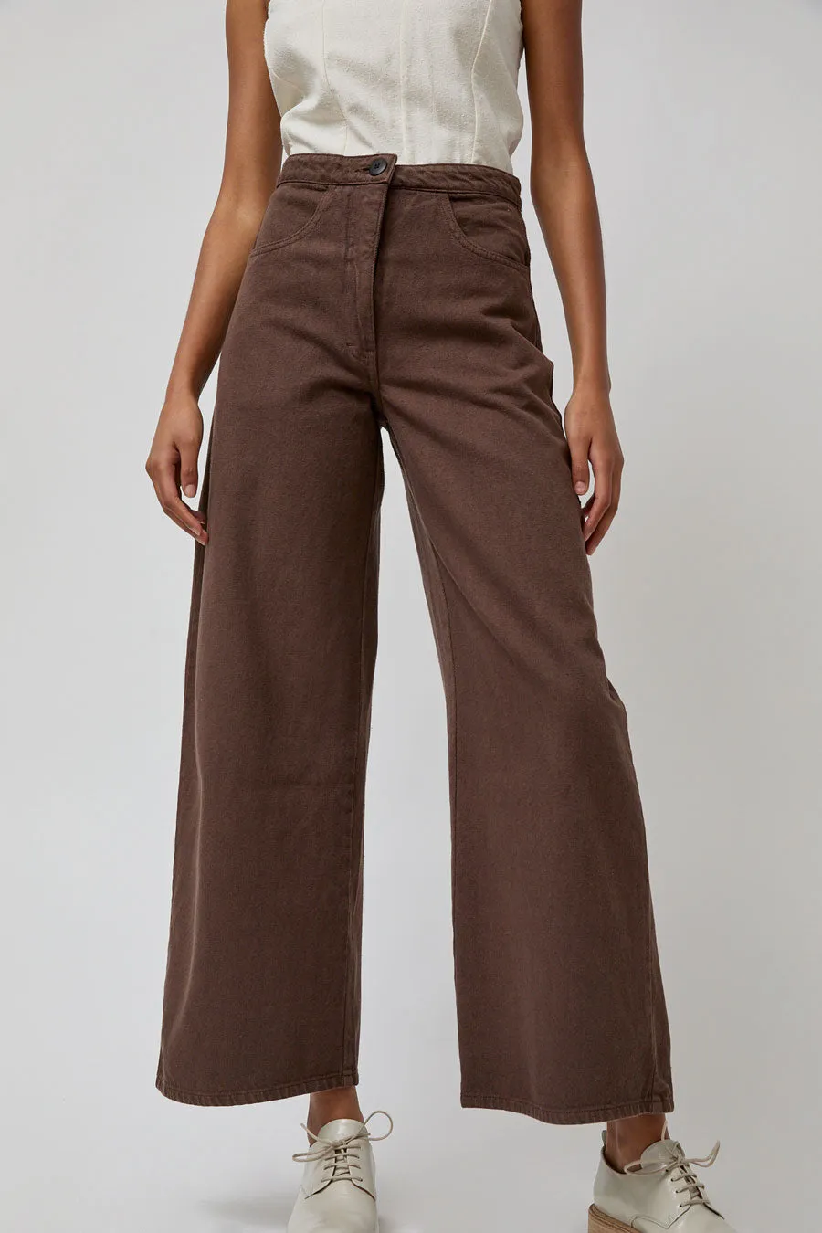 Zii Ropa Renee Pant in Washed Brown sold by No. 6 product image thumbnail 2
