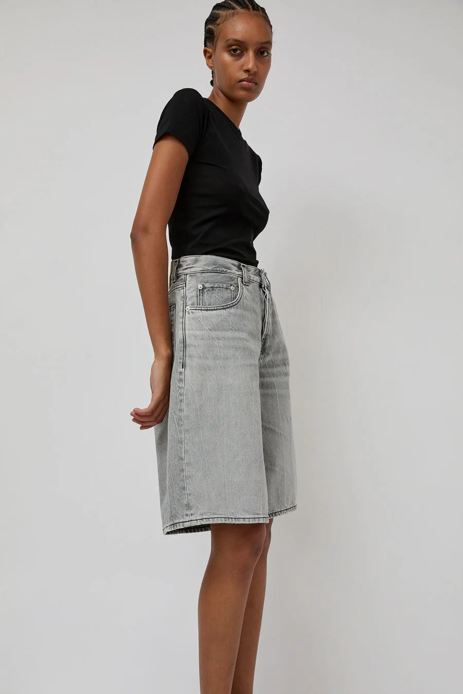 Haikure Becky Denim Short in Fog Grey sold by No. 6 product image thumbnail 5