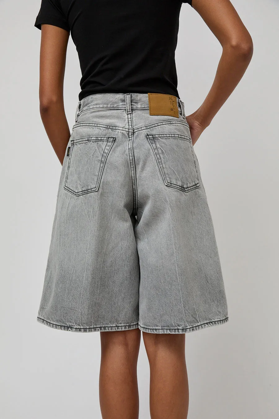 Haikure Becky Denim Short in Fog Grey sold by No. 6 product image thumbnail 4