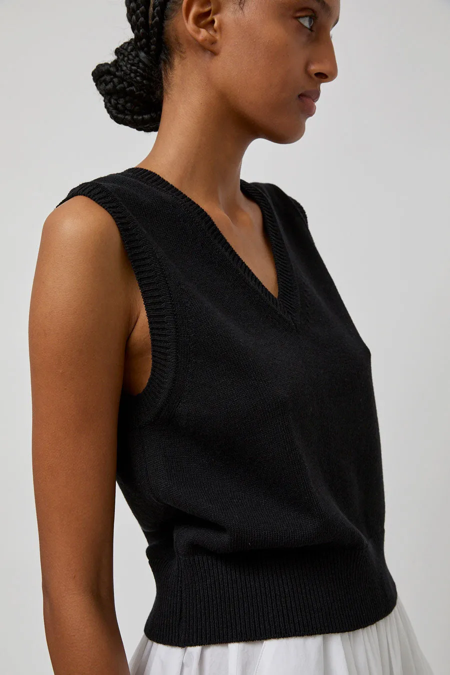 Nothing Written Basic V-Neck Slipover in Black sold by No. 6 product image thumbnail 2