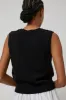 Nothing Written Basic V-Neck Slipover in Black sold by No. 6