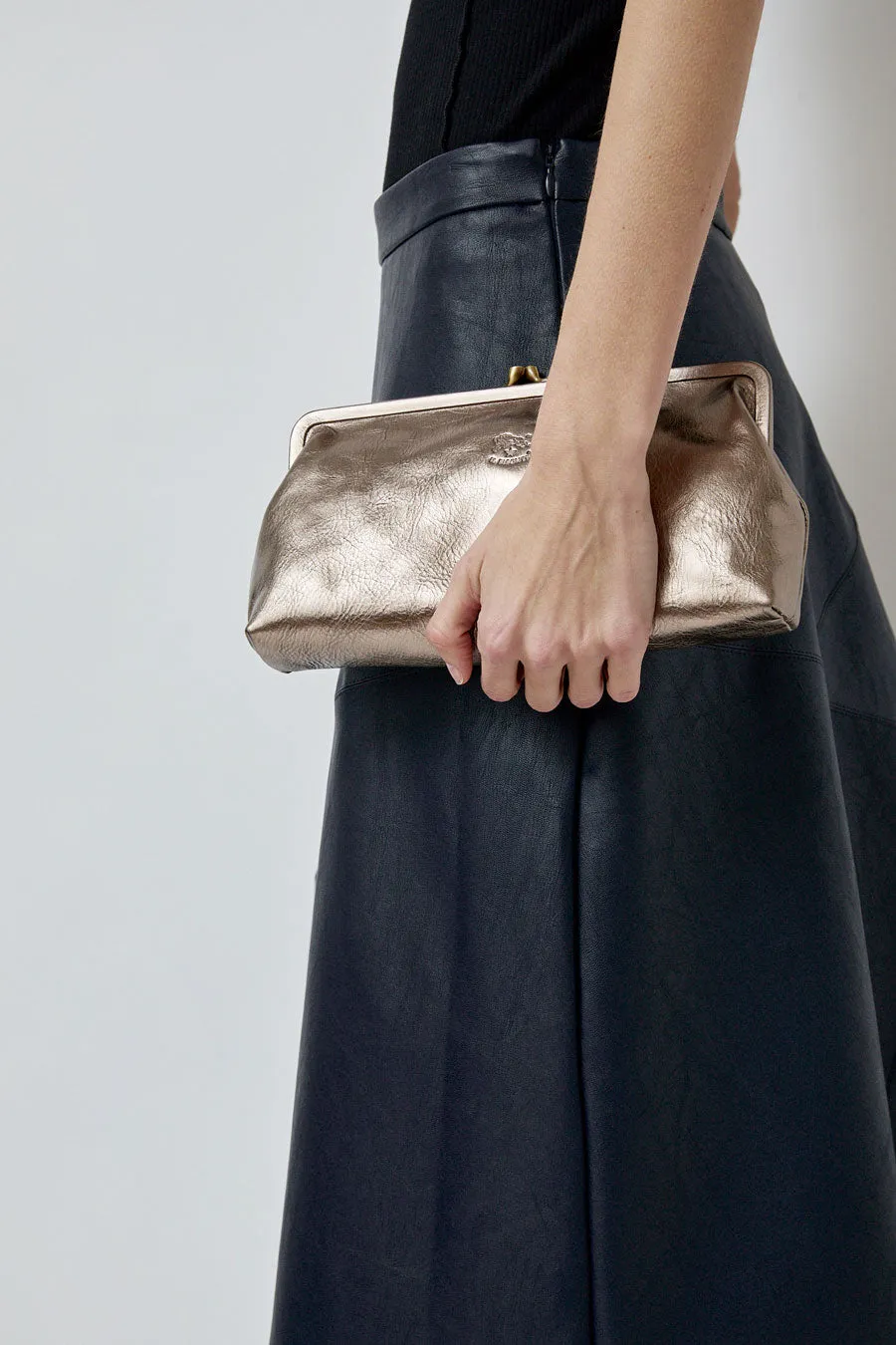 Il Bisonte Classic Clutch in Bronze sold by No. 6