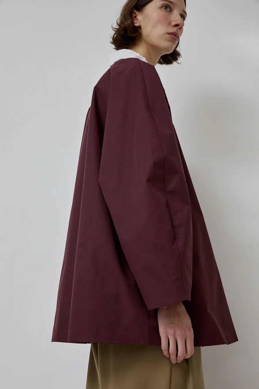 CORDERA Crochet Collar Jacket in Burgundy sold by No. 6 product image thumbnail 3