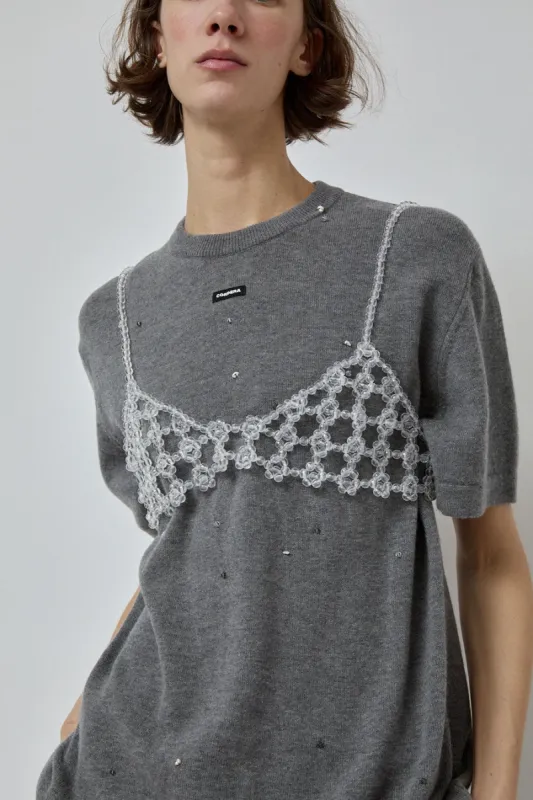 CORDERA Beaded Bra in Clear sold by No. 6