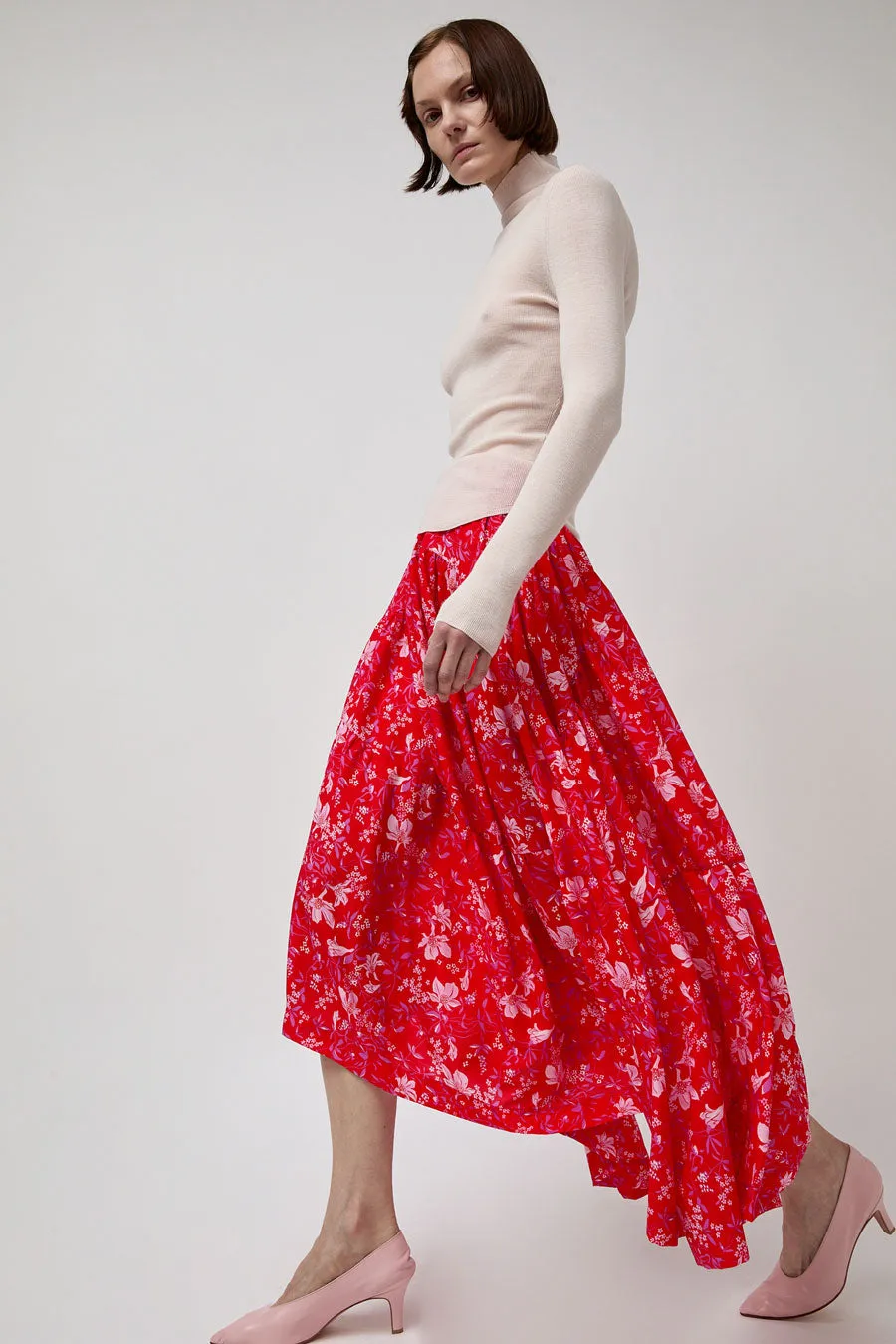 INSHADE Flared Skirt in Red Floral sold by No. 6 product image thumbnail 2