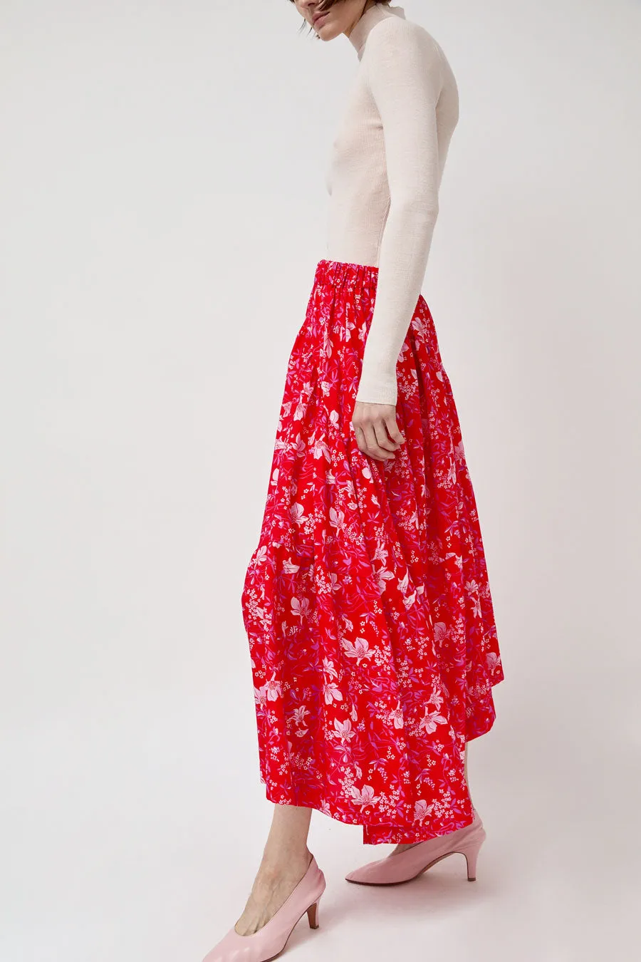 INSHADE Flared Skirt in Red Floral sold by No. 6 product image thumbnail 4