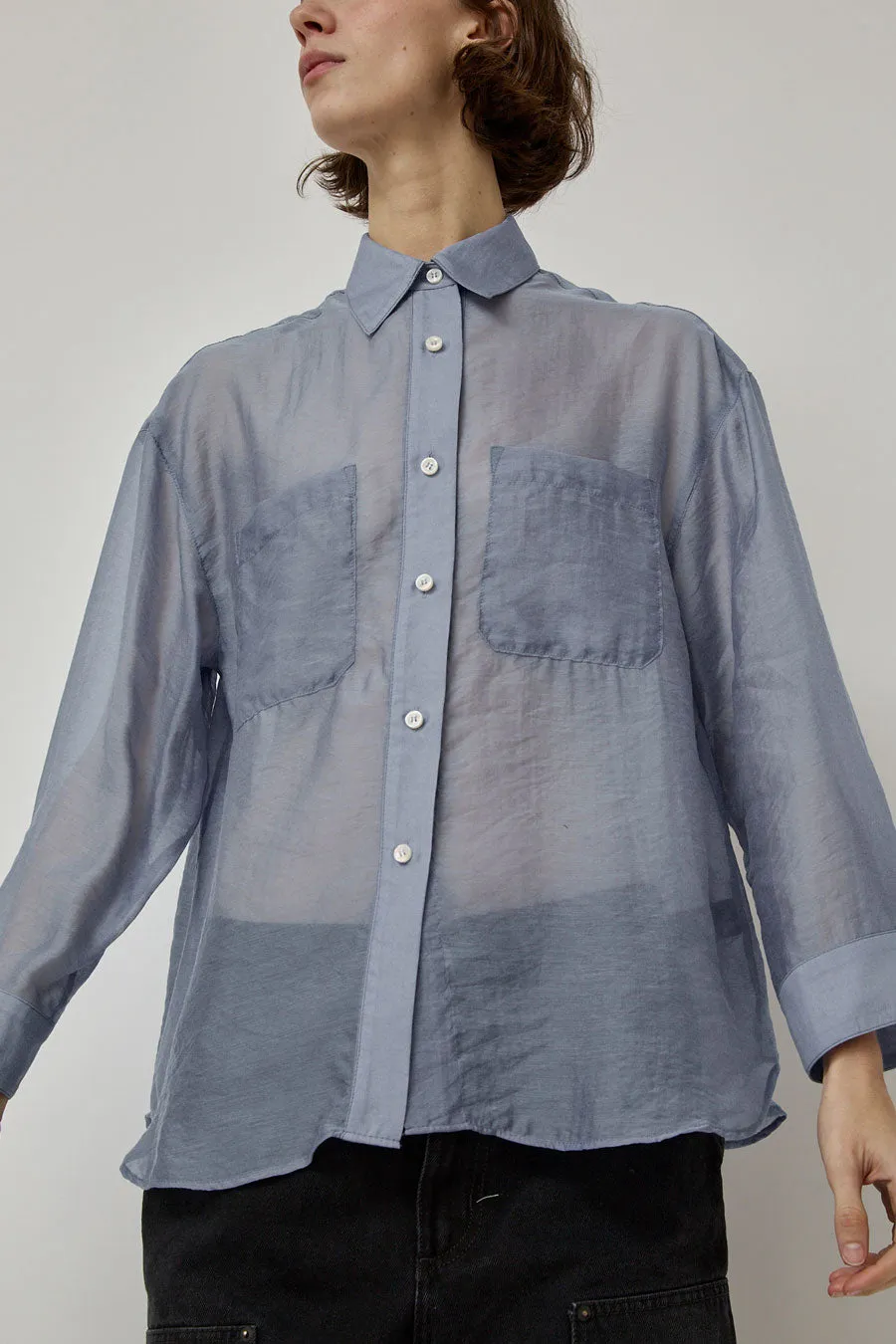 No.6 Lake Shirt in Dusk Organza sold by No. 6