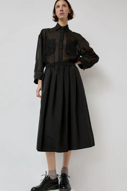 No.6 Mel Skirt in Black Nylon made by No. 6