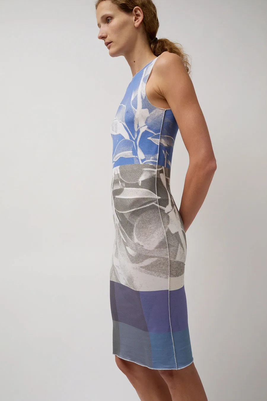 Vladimir Karaleev Daph Tank Dress in Blue Print sold by No. 6 product image thumbnail 4