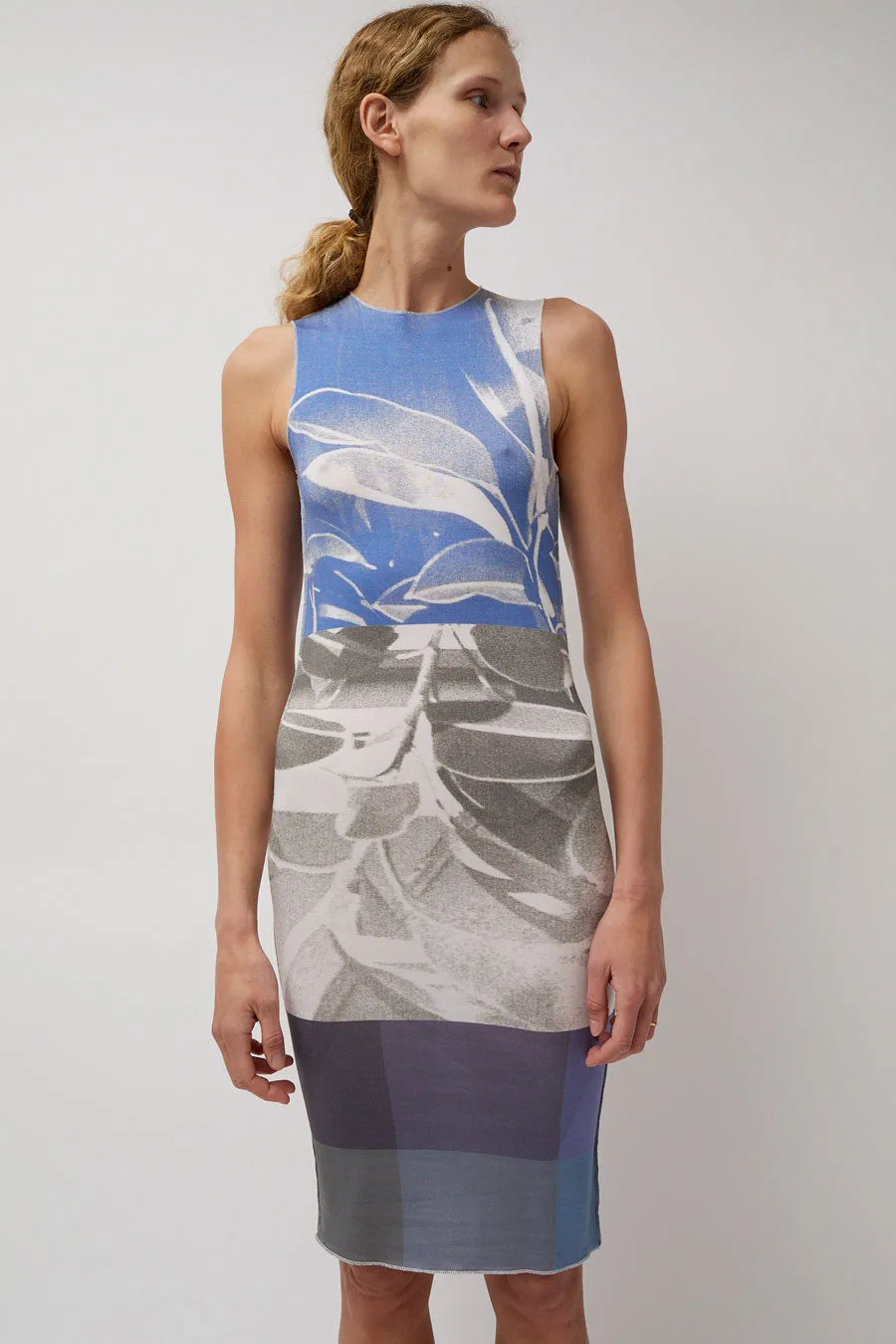 Vladimir Karaleev Daph Tank Dress in Blue Print sold by No. 6 product image thumbnail 3