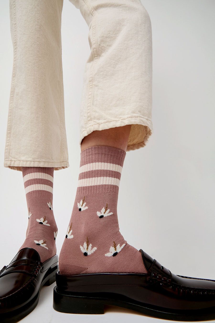 Exquisite J Daisy Socks in Taupe sold by No. 6 product image thumbnail 3
