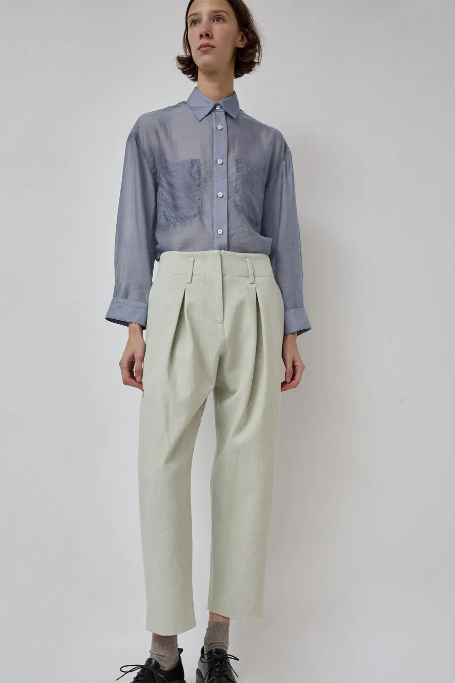 No.6 Hollis Pant in Oyster Denim sold by No. 6
