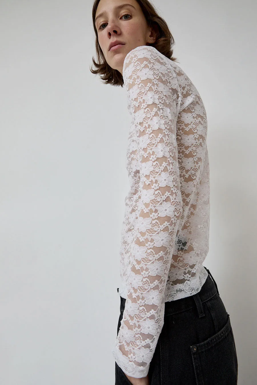 No.6 Ash Tee in White Lace sold by No. 6 product image thumbnail 2