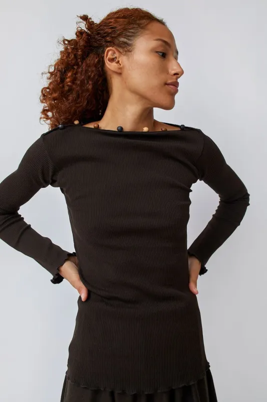 Baserange Tav Longsleeve Top in Fovea made by No. 6