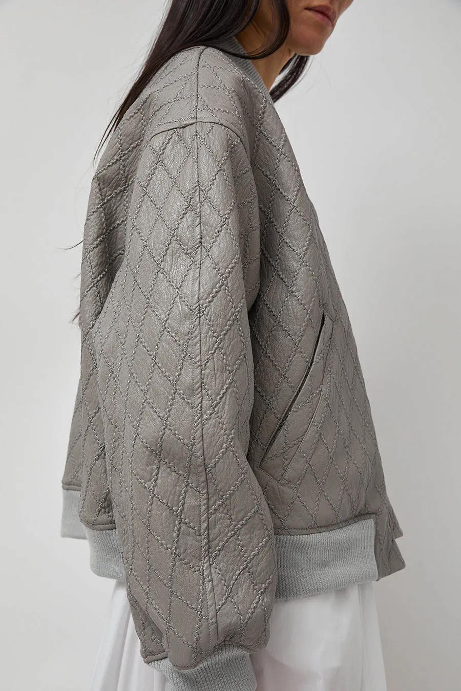 No.6 Theo Bomber in Grey Diamond sold by No. 6 product image thumbnail 5