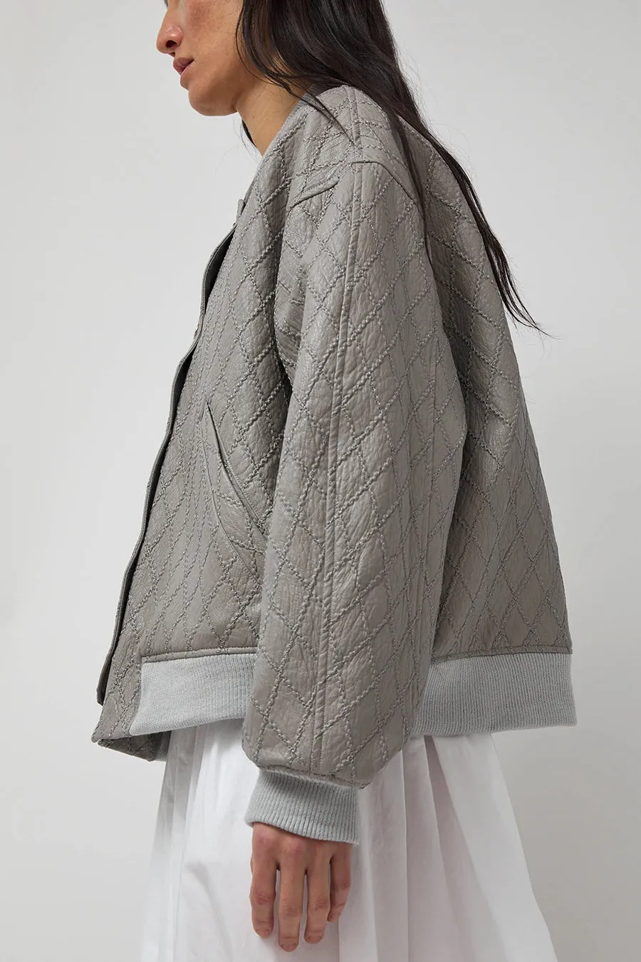 No.6 Theo Bomber in Grey Diamond sold by No. 6 product image thumbnail 3