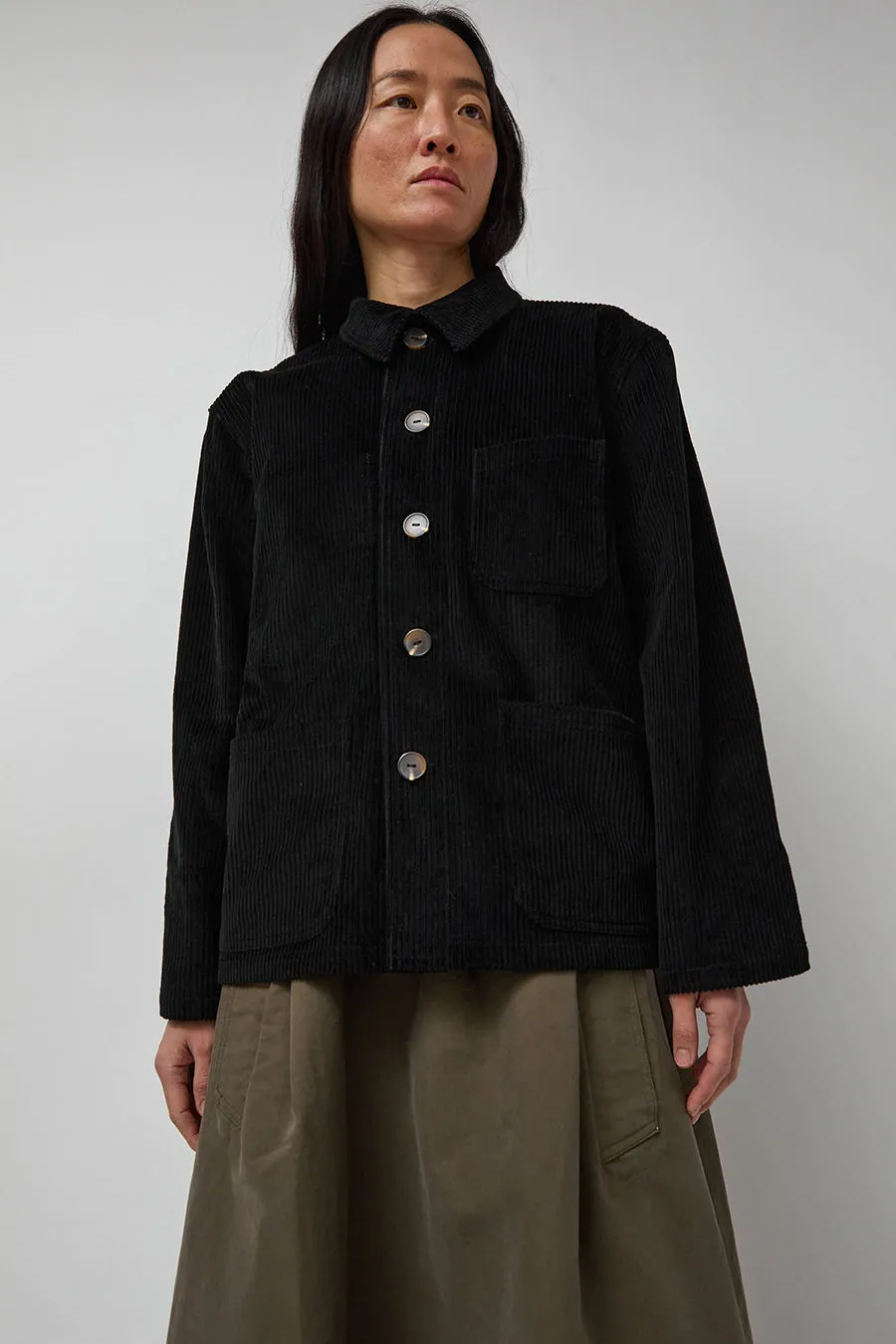 No.6 Chore Coat in Black Corduroy sold by No. 6