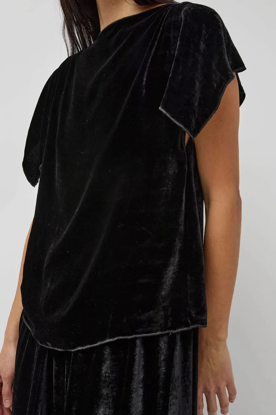 Baserange Olin Top in Black Velvet sold by No. 6 product image thumbnail 3