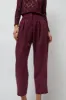 No.6 Hollis Pant in Wine sold by No. 6