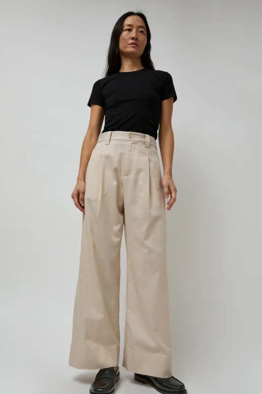 No.6 Kent Pant in Stone sold by No. 6