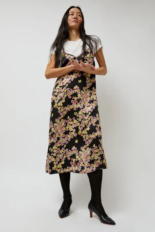 No.6 Sam Slip Dress in Black Pansy sold by No. 6