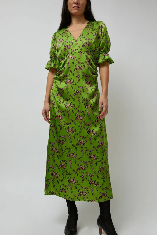No.6 Luisa Dress in Green Trellis sold by No. 6