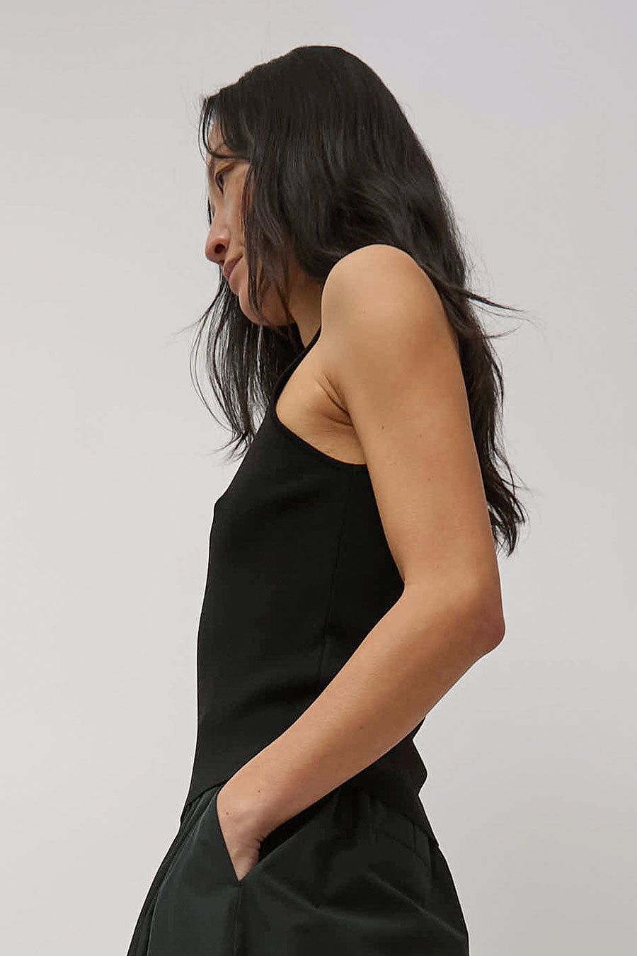 Amomento Cut-Out Sleeveless Top in Black sold by No. 6 product image thumbnail 3