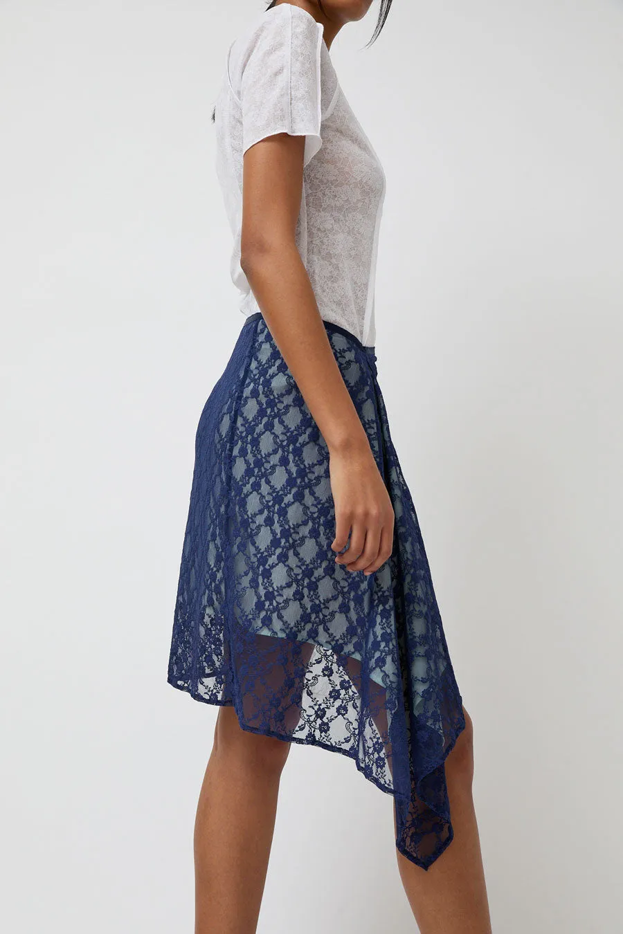 Anggae Layered Lace Skirt in Navy sold by No. 6 product image thumbnail 2