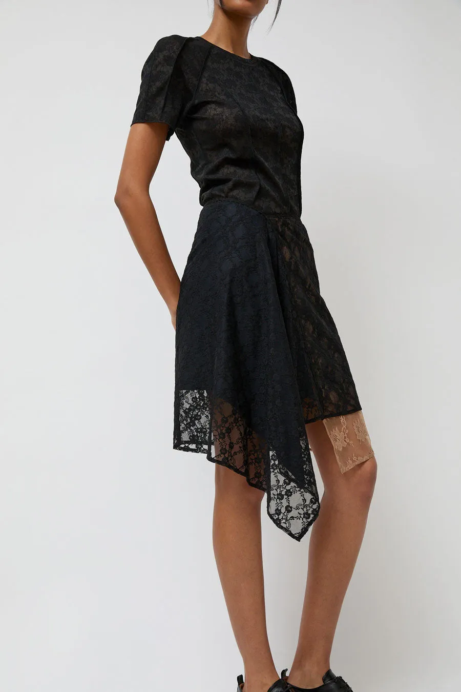 Anggae Layered Lace Skirt in Black sold by No. 6 product image thumbnail 4