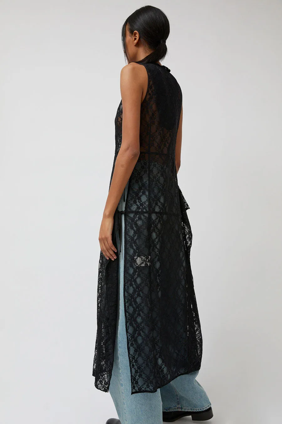 Anggae Lace Hooded Layering Dress in Black sold by No. 6 product image thumbnail 2