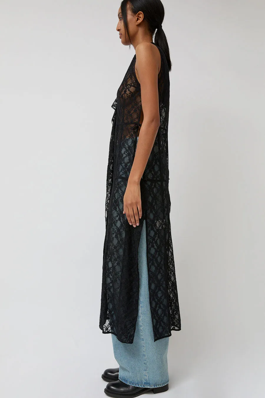 Anggae Lace Hooded Layering Dress in Black sold by No. 6 product image thumbnail 5