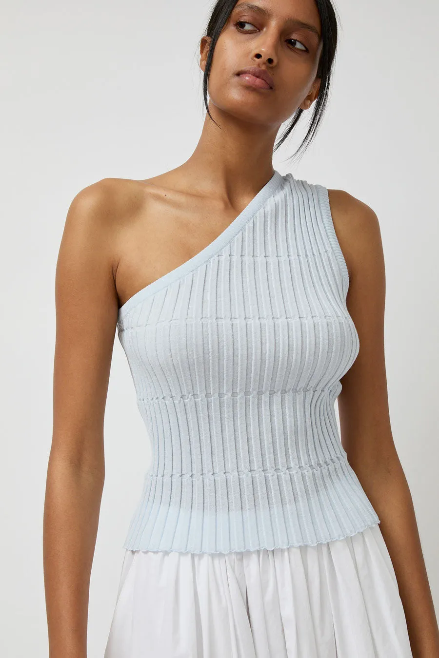 Anggae Crafted Rib Crossed Top in Blue sold by No. 6 product image thumbnail 2