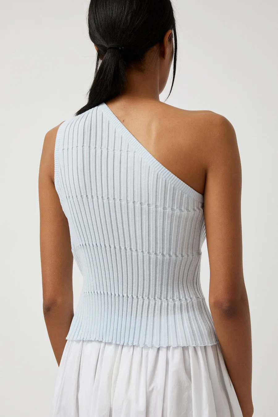 Anggae Crafted Rib Crossed Top in Blue sold by No. 6 product image thumbnail 5