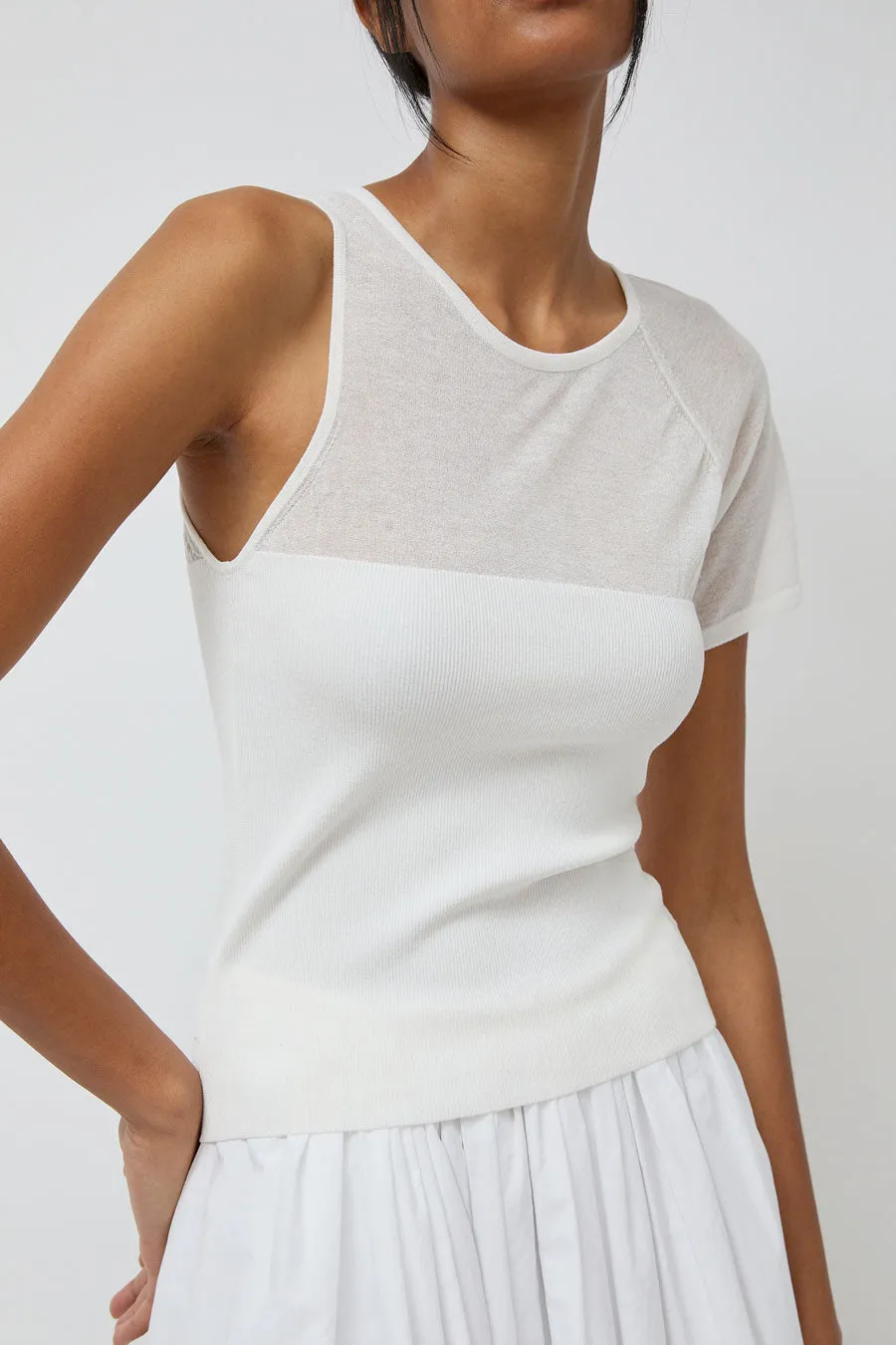 Anggae Asymmetrical Tube Top in Ivory sold by No. 6 product image thumbnail 4