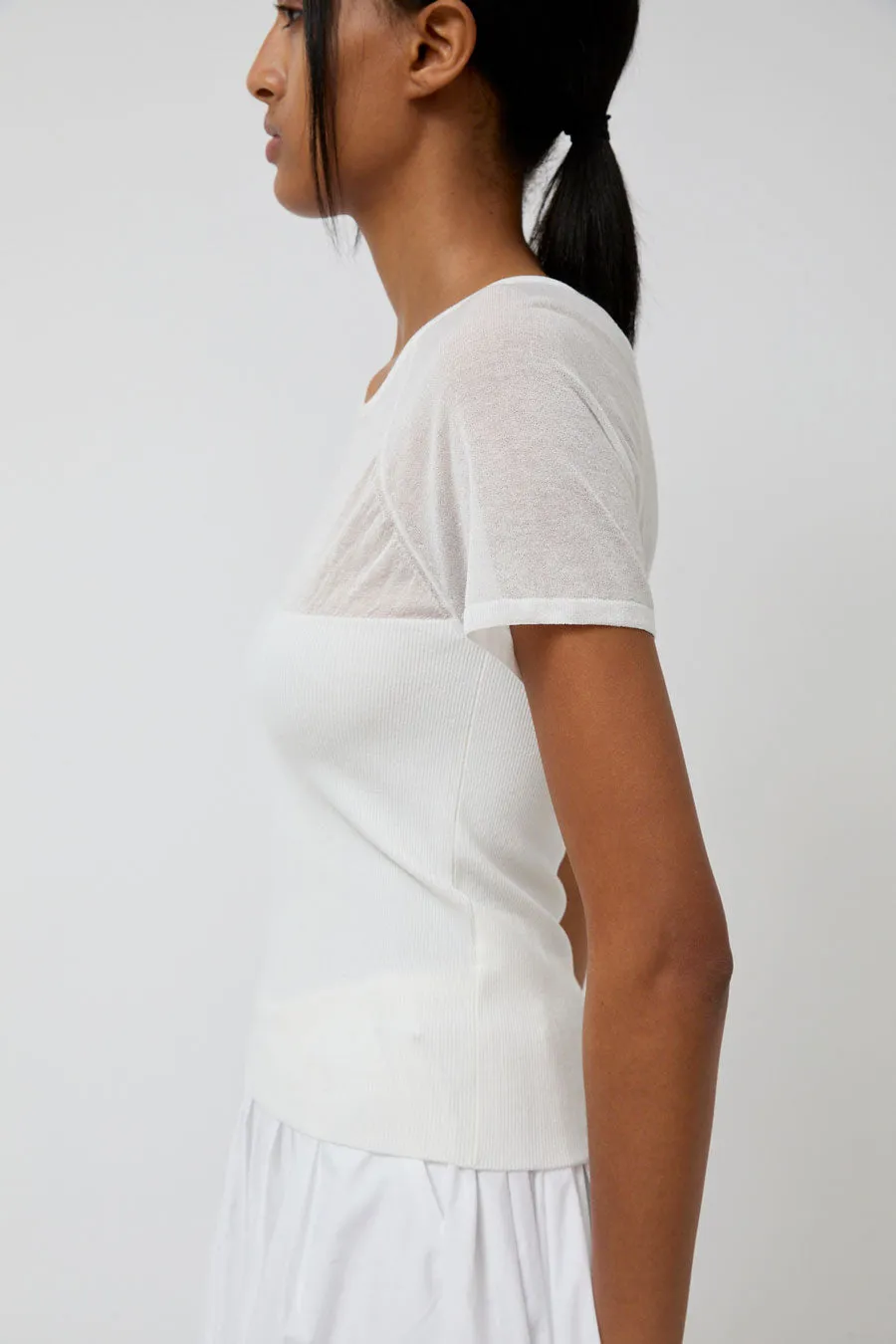 Anggae Asymmetrical Tube Top in Ivory sold by No. 6 product image thumbnail 3