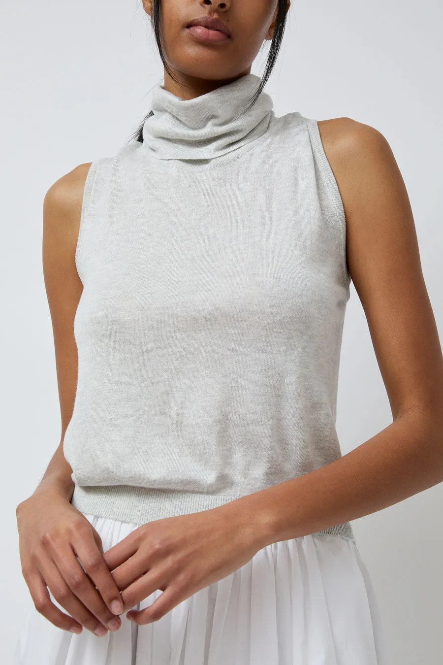 Anggae Twisted Back Knit Top in Grey sold by No. 6 product image thumbnail 3