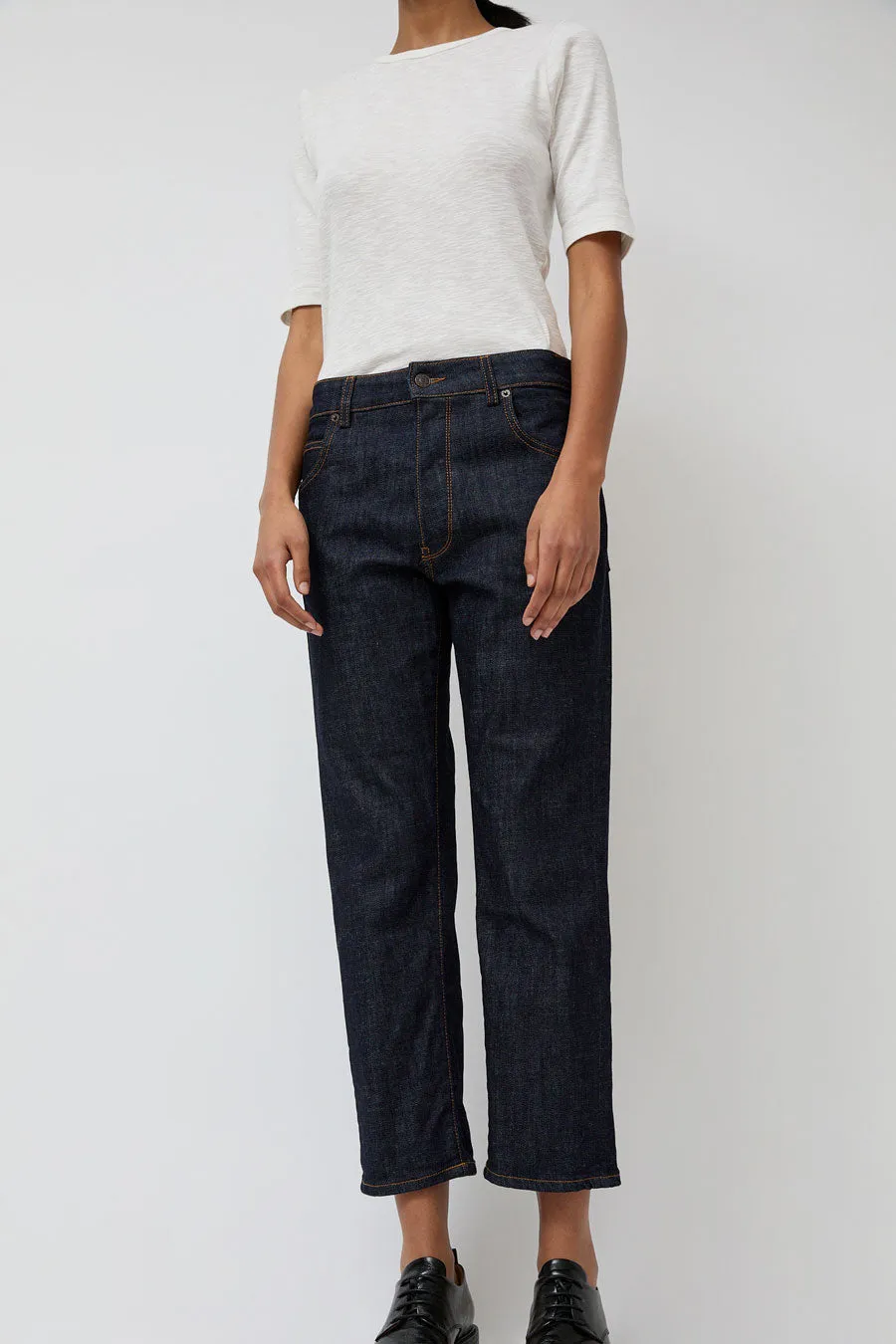 6397 Shorty Jean in Dark Rinse sold by No. 6