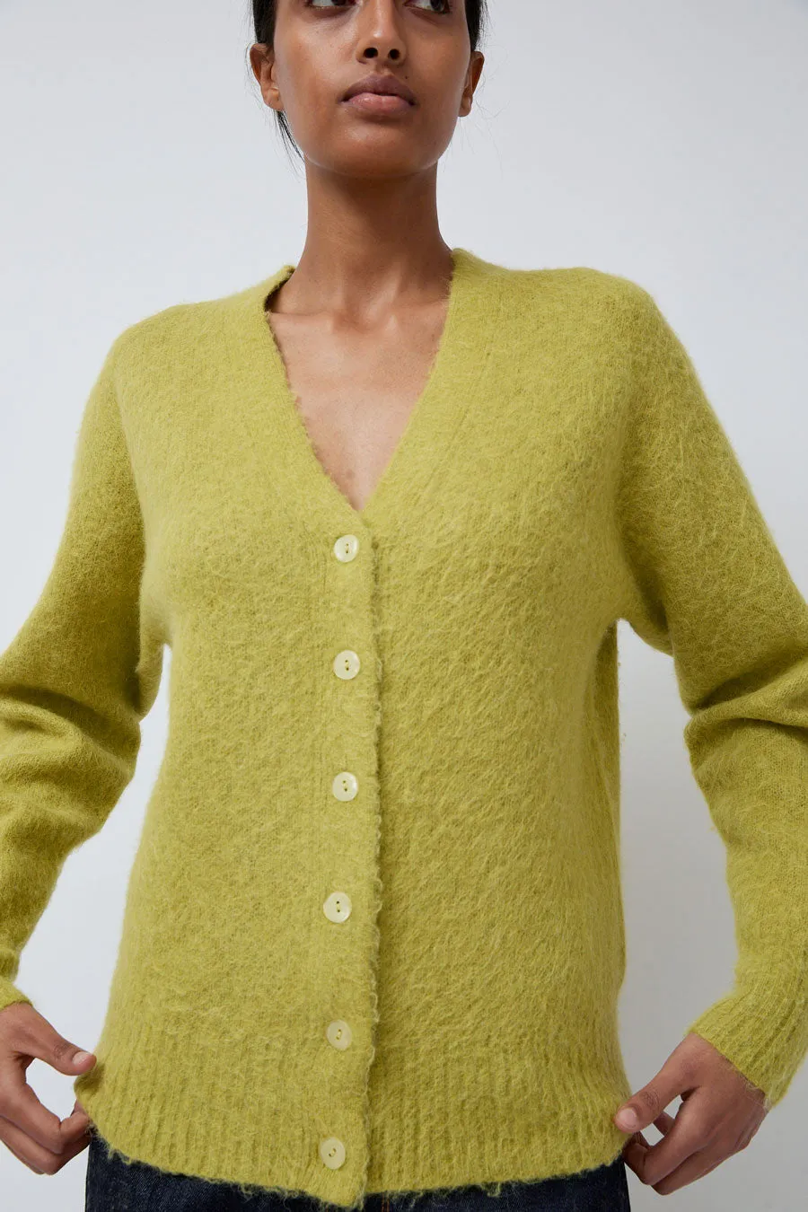 6397 Grunge Cardigan in Moss Green sold by No. 6 product image thumbnail 5