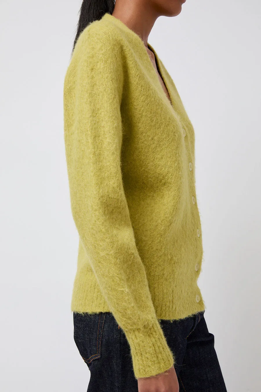 6397 Grunge Cardigan in Moss Green sold by No. 6 product image thumbnail 2