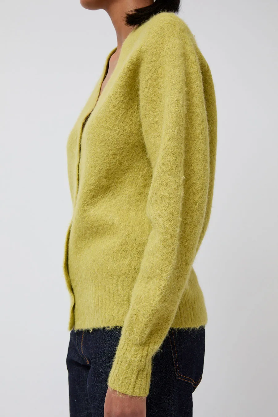 6397 Grunge Cardigan in Moss Green sold by No. 6 product image thumbnail 3