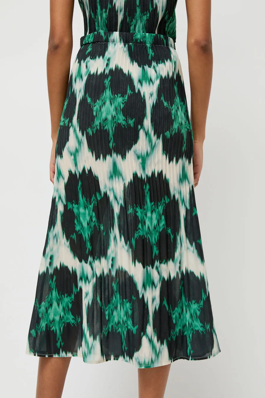 No.6 Hiro Skirt in Emerald Ikat sold by No. 6 product image thumbnail 3