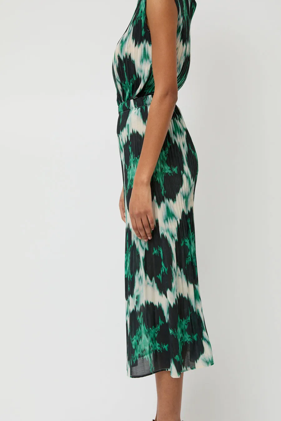 No.6 Hiro Skirt in Emerald Ikat sold by No. 6 product image thumbnail 4