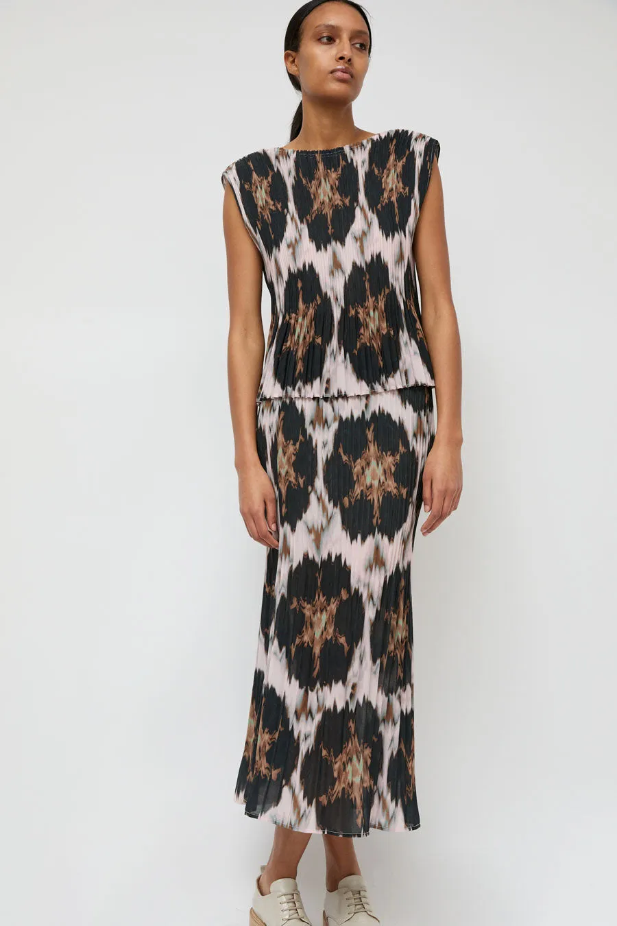 No.6 Hiro Skirt in Blush Ikat sold by No. 6