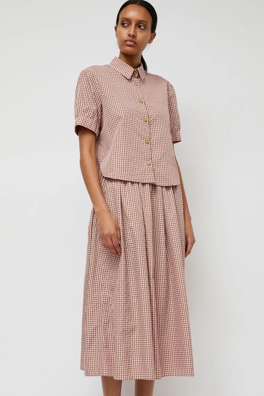 No.6 Mel Skirt in Pink Gingham sold by No. 6 product image thumbnail 5