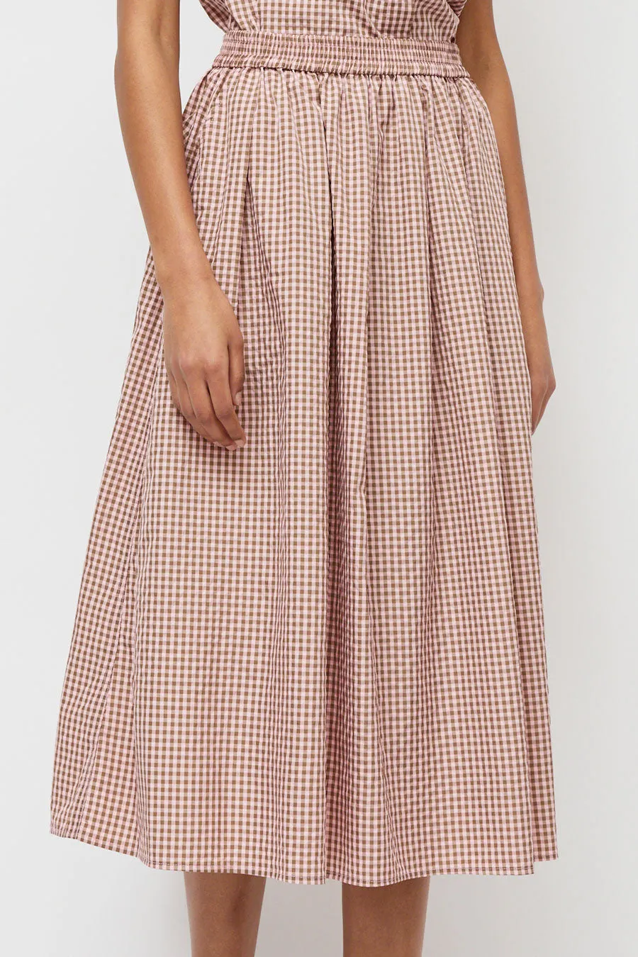 No.6 Mel Skirt in Pink Gingham sold by No. 6 product image thumbnail 2