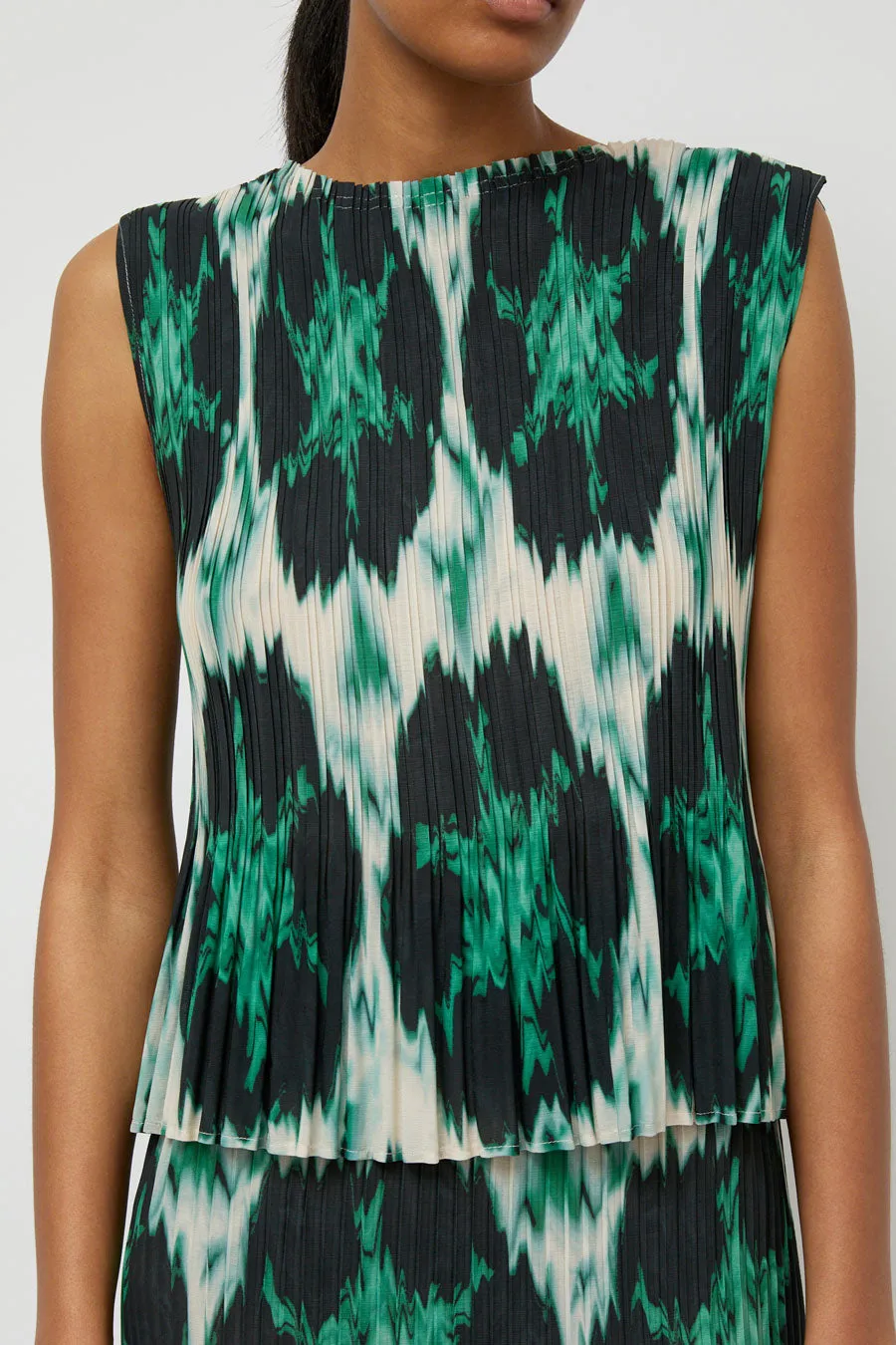 No.6 Rae Tank in Emerald Ikat sold by No. 6 product image thumbnail 3