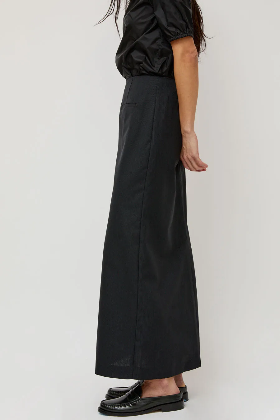 Amomento Stripe Maxi Long Skirt in Black sold by No. 6 product image thumbnail 5