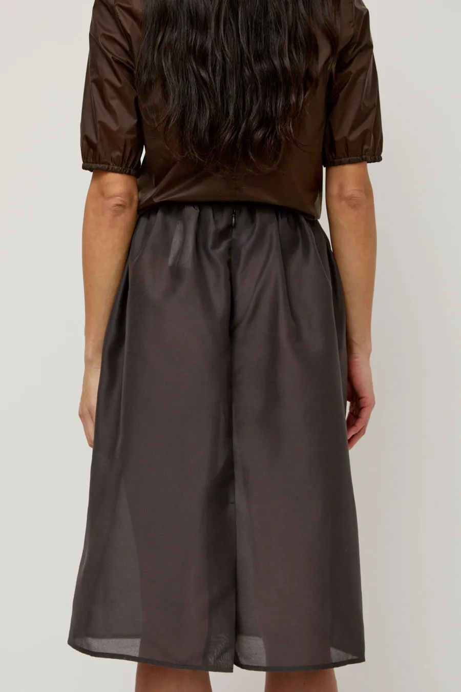 Amomento Shirring Organza Skirt in Charcoal sold by No. 6 product image thumbnail 5